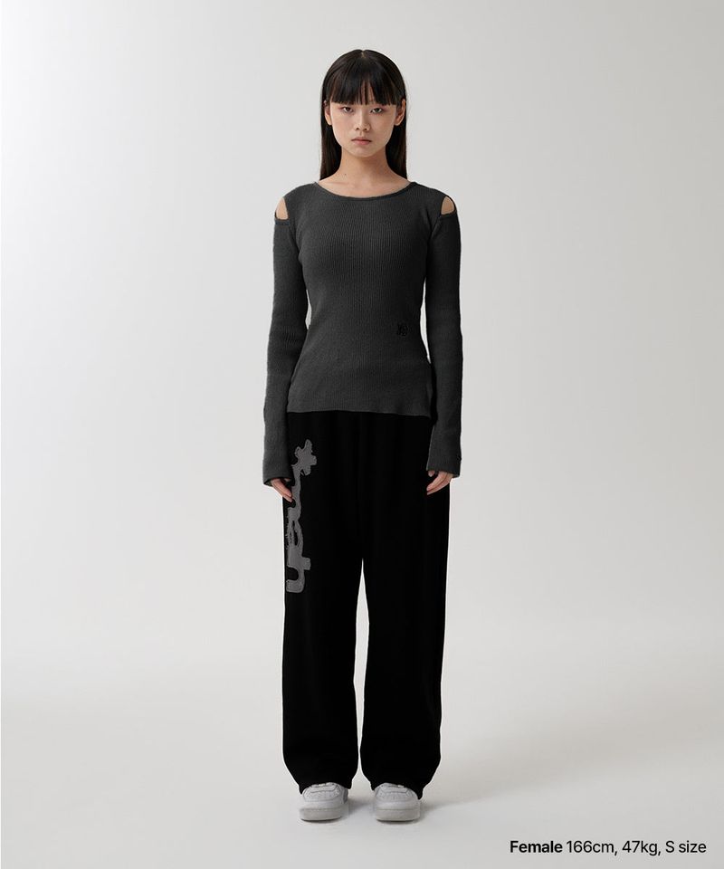 CUT OFF LS KNIT