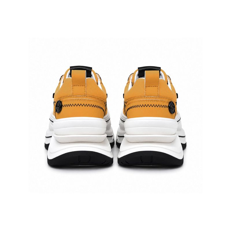 KILLWINNER away from the fire series canvas shoes yellow 7cm height thick-soled casual shoes couple model
