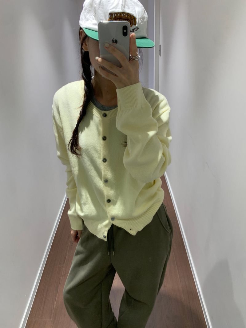Fine Merino Wool Cardigan (8color)