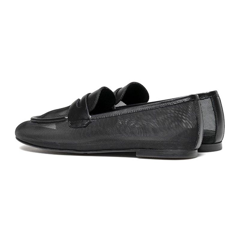 [MADE] WOMEN PENNY PLATE MESH LOAFER-BLACK