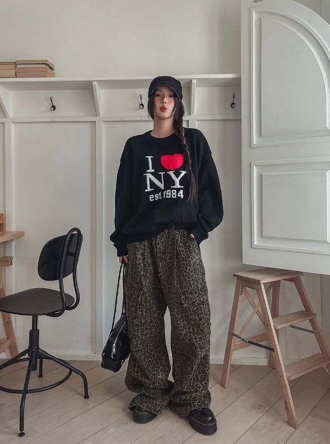 Pattern Rivet Pin Tuck Balloon Cargo Pants