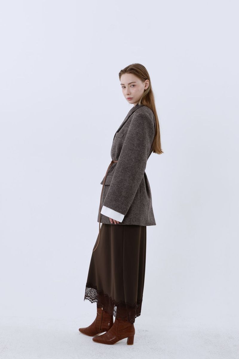 DADDY CONTOUR WOOL JACKET_BROWN
