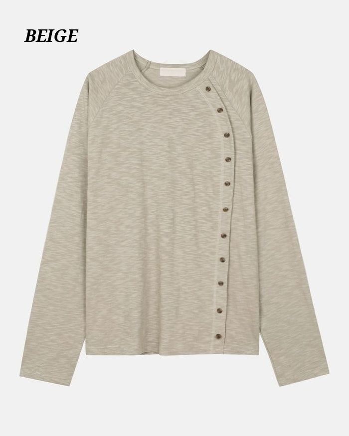 (UNISEX) Full Button Long Sleeve
