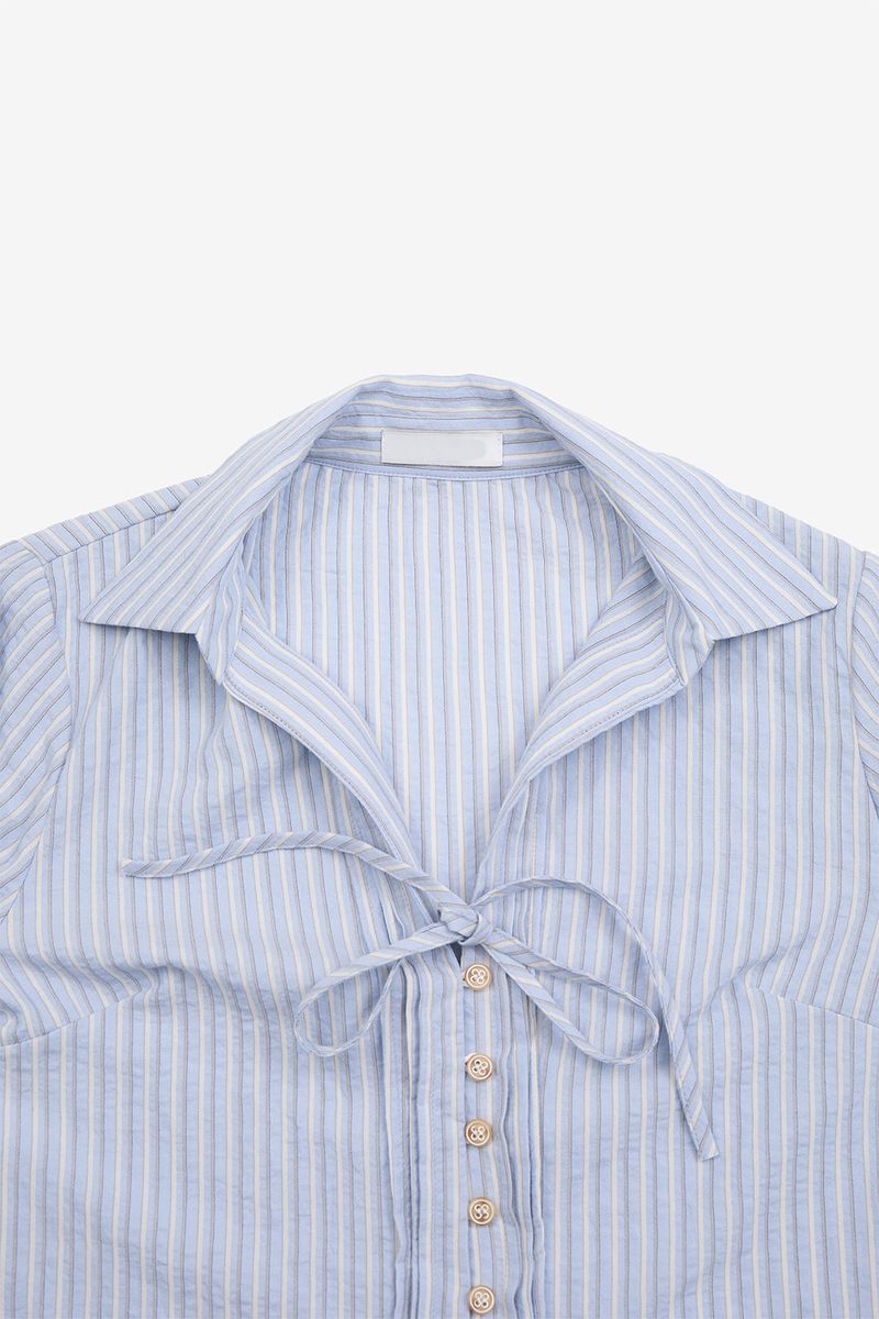 Leclair tie marine shirt