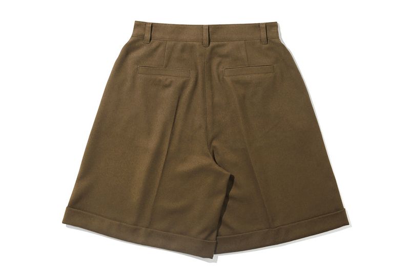 WIDE BERMUDA PANTS_BROWN
