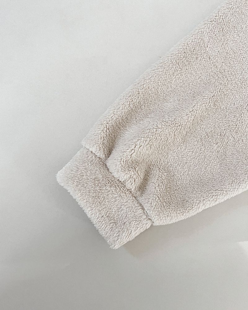 Perrin Fleece Shearling Hood Zip-Up