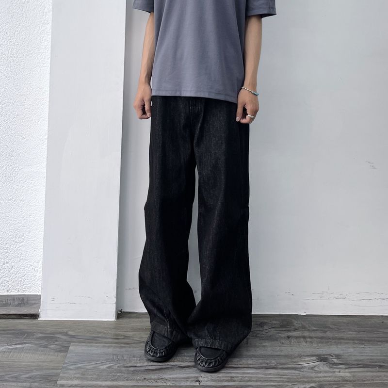FADE MEET（フェードミート）の「Ink Black Draped Trousers（Pants）」