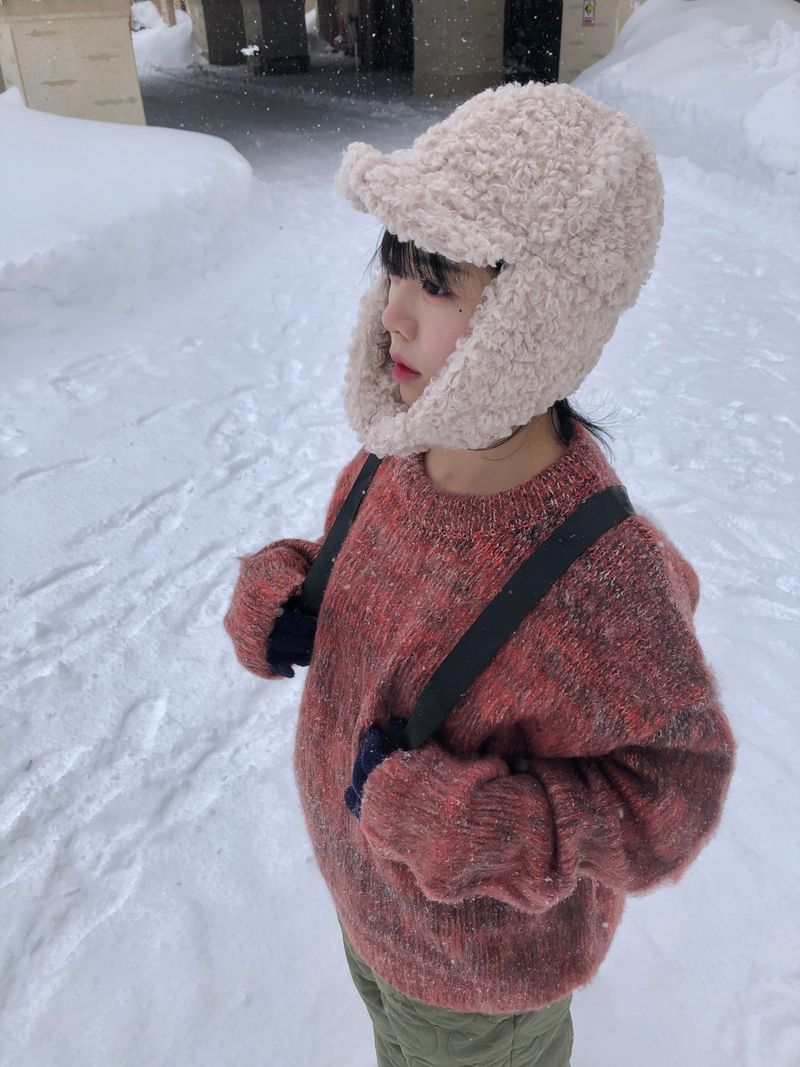 Fable snow melange knit