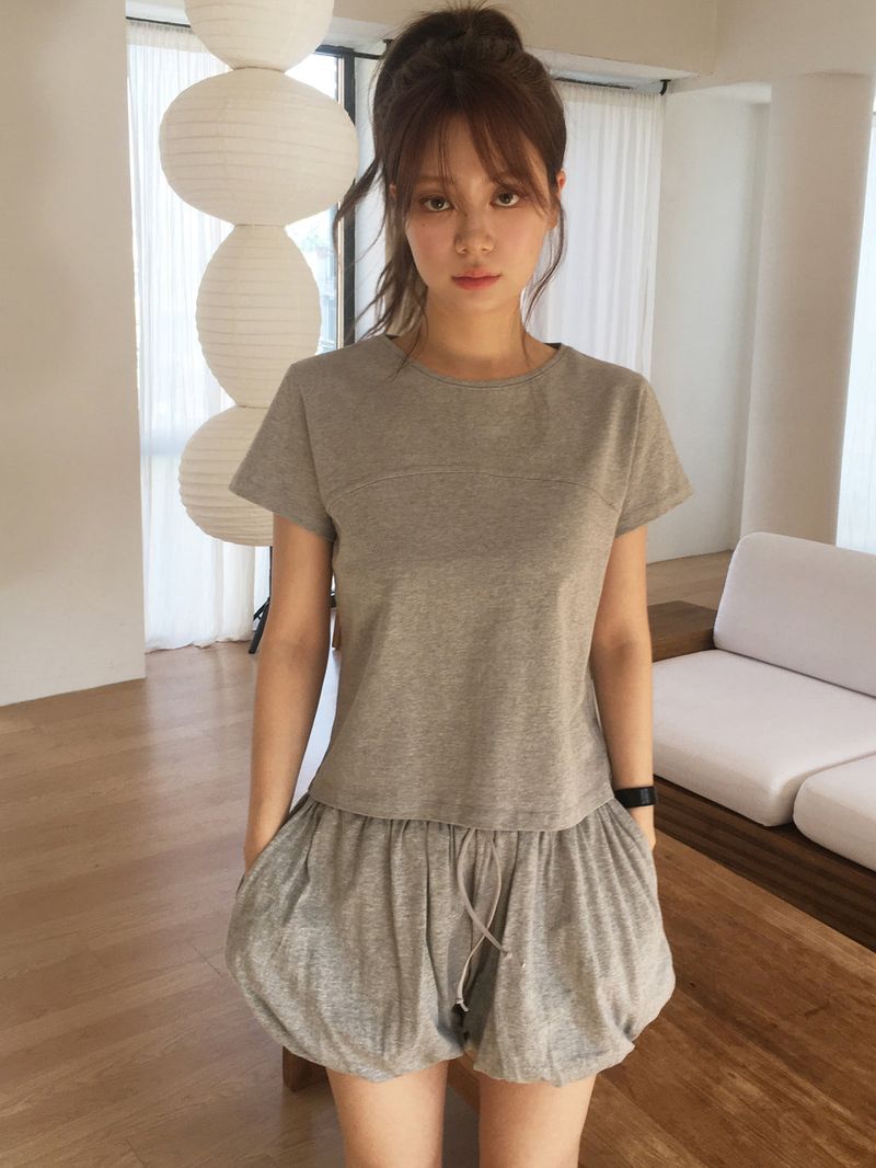 Bubble sweat shorts