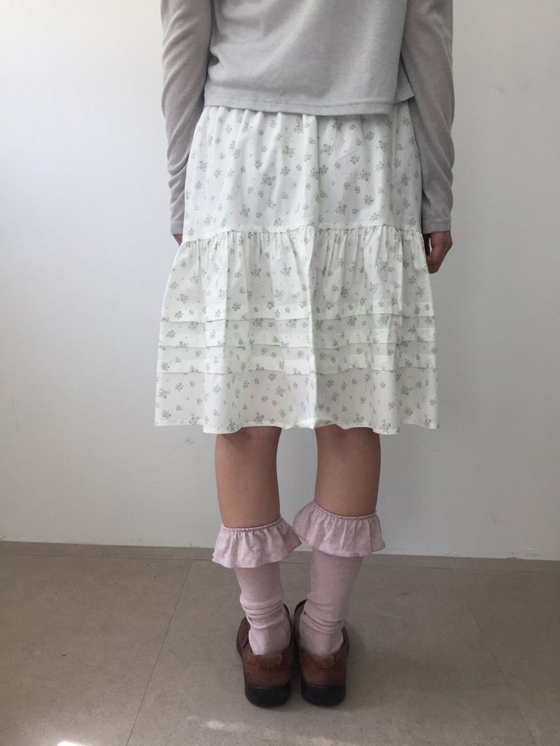 Mogu frill knee socks (9color) 