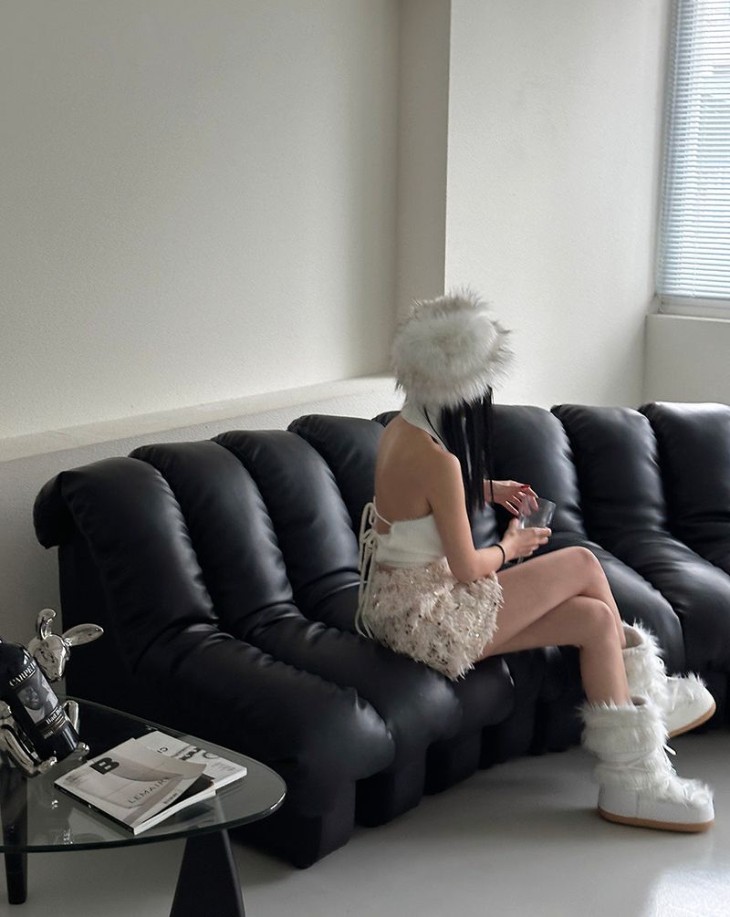 Block Soft Backless Sleeveless