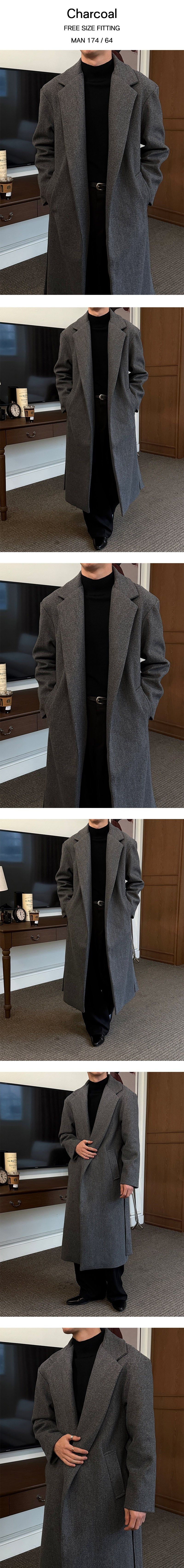 [F/W] Basic robe long coat(2color)