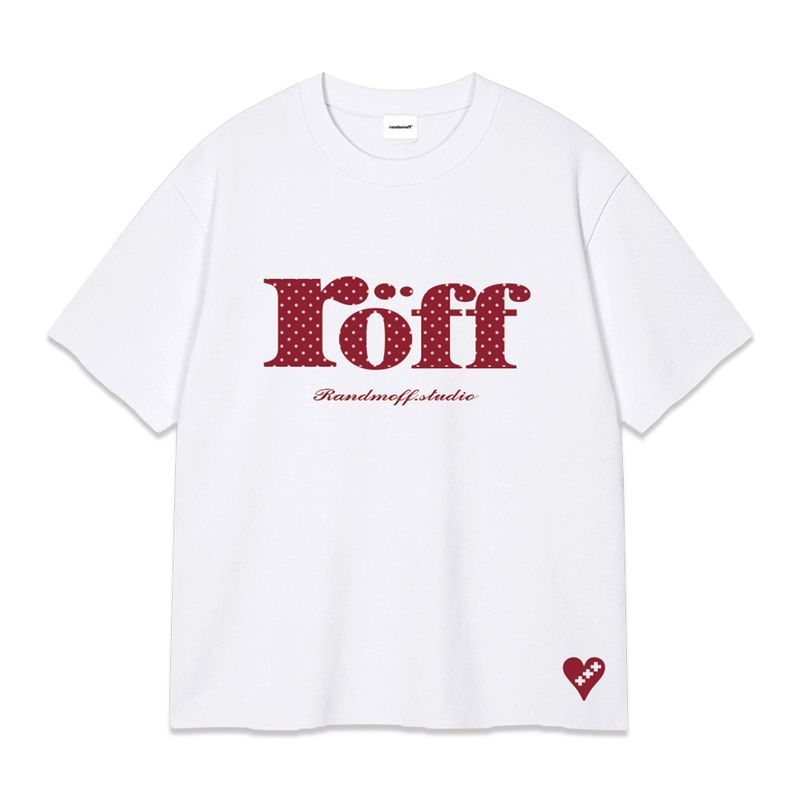 RANDOMOFF（ランダムオフ）の「RÖFF TYPE PLAY DOT T-SHIRT [RED] (3color)（Tops）」