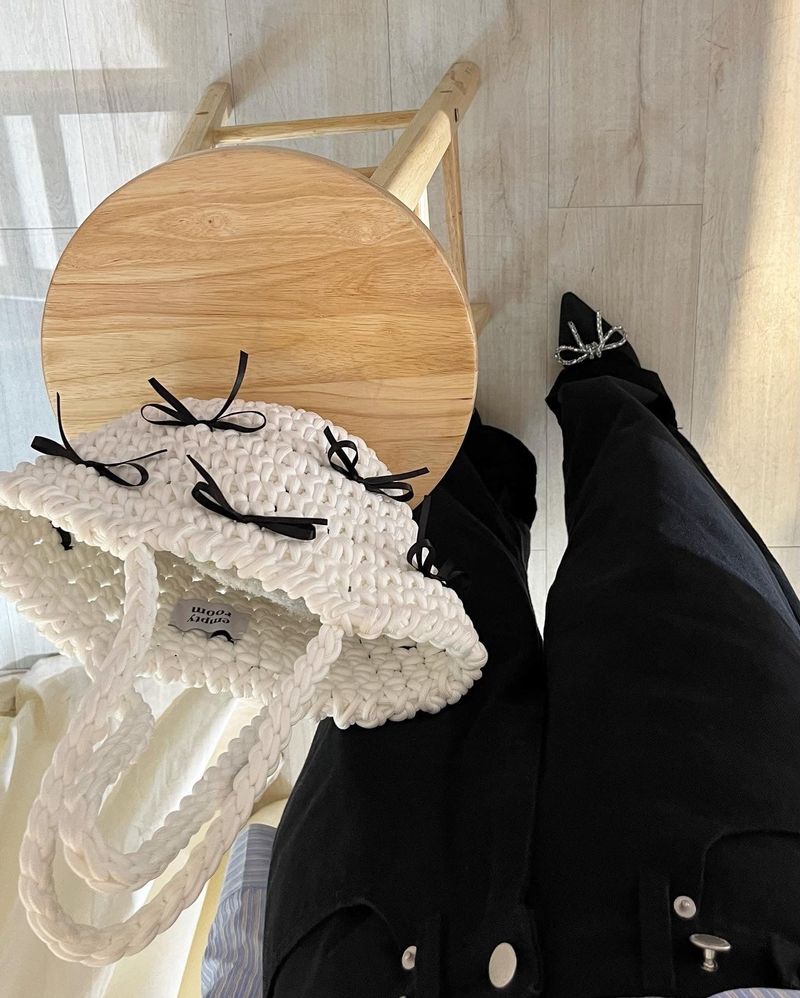 basket bag (white)
