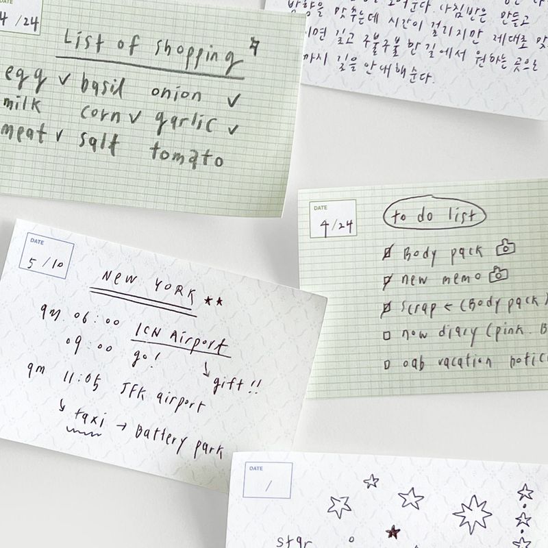 oab short memo2 / 2 pieces