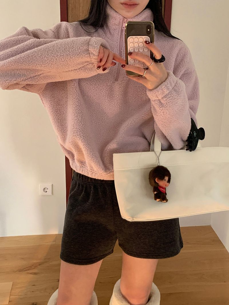 [MADE] MEMBER FLEECE HALF ZIP-UP