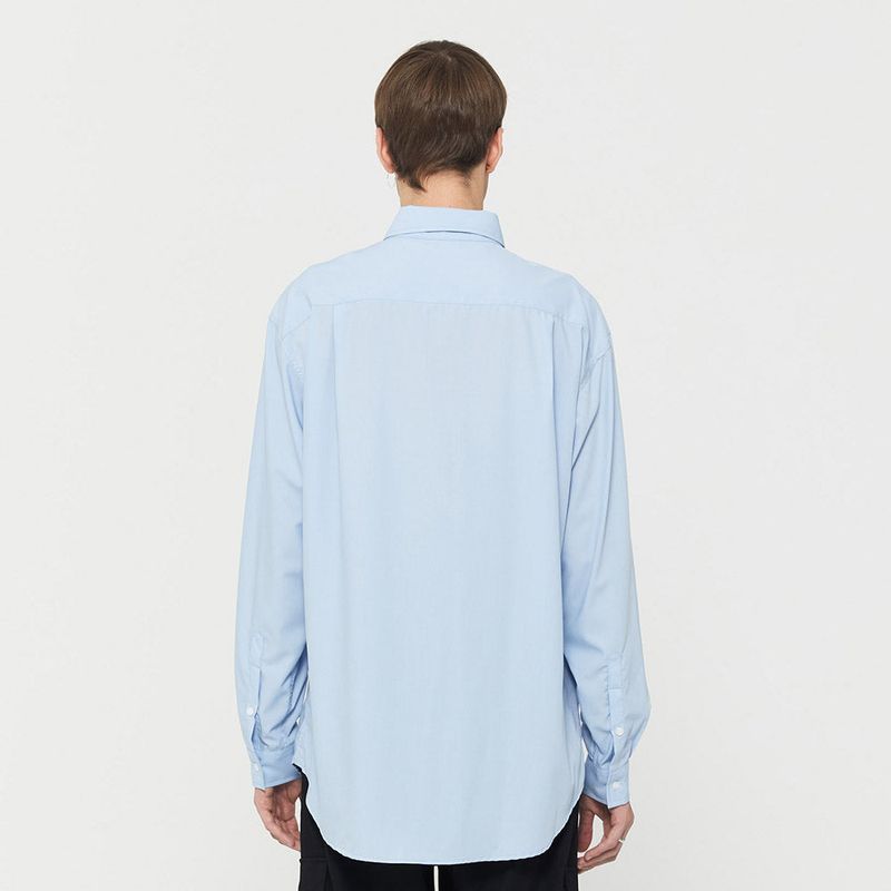 Organic Micro Shirt Sky Blue