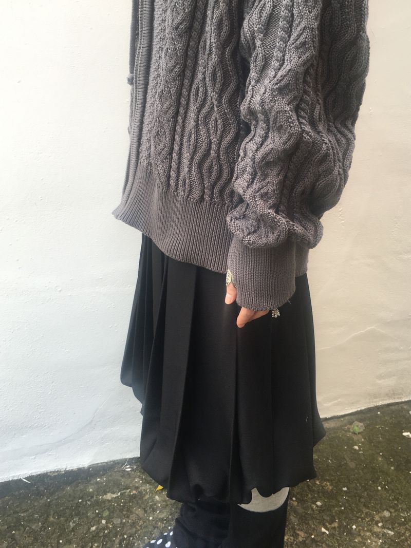 Two Way Cozy Textured Knit Hood