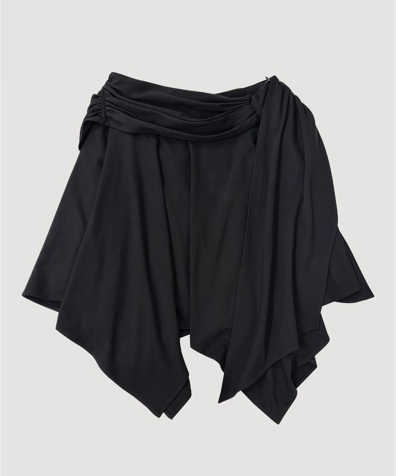 ASYMMETRIC DRAPE SKIRT