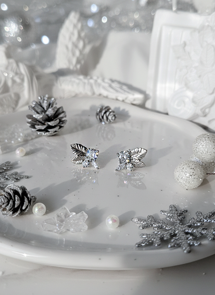 Elf Leaves Piercing - Silver Color