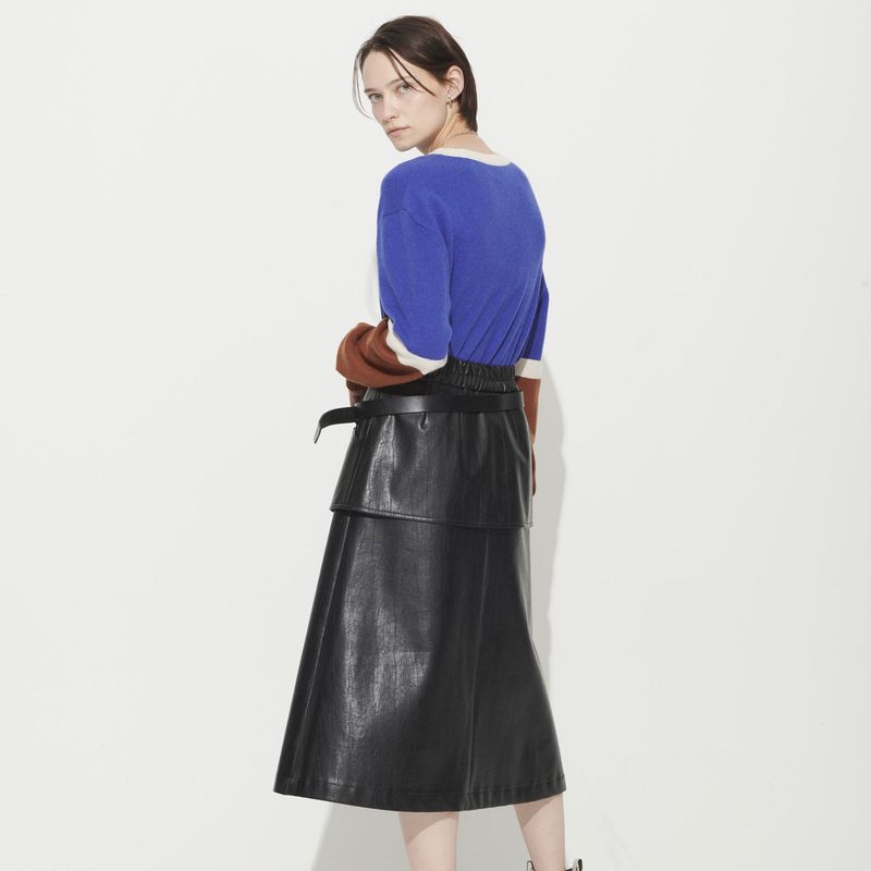  HANNAH POCKET SKIRT, BLACK