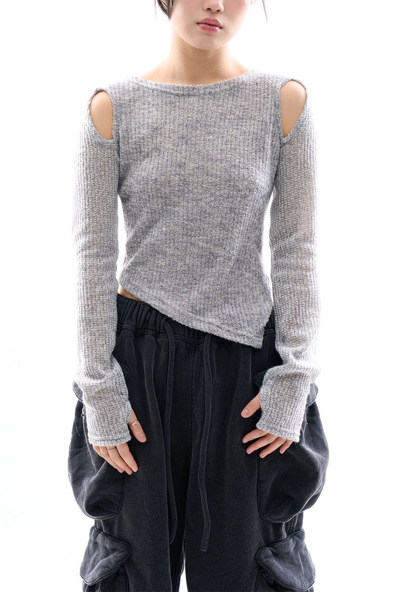 Gemma cut-out knit top