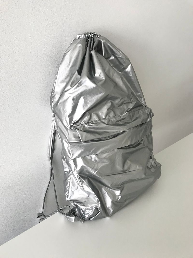 Future silver backpack