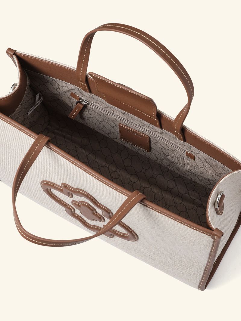 Moroccan Rose Canvas Tote M