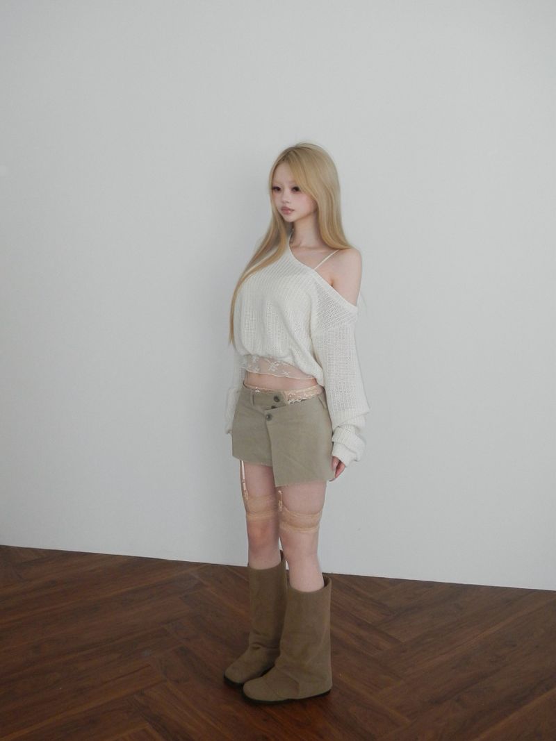 marshmallow unbal knit(3 color)