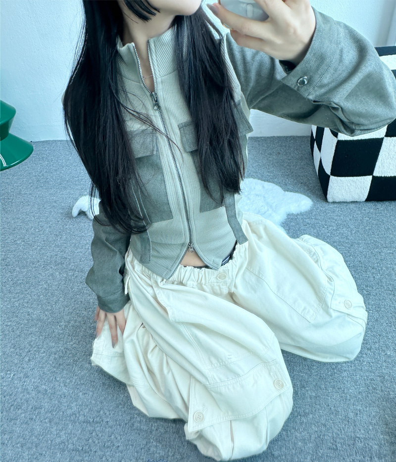 コットンカーゴバルーンパンツ🤎🤍🖤 - 3カラー