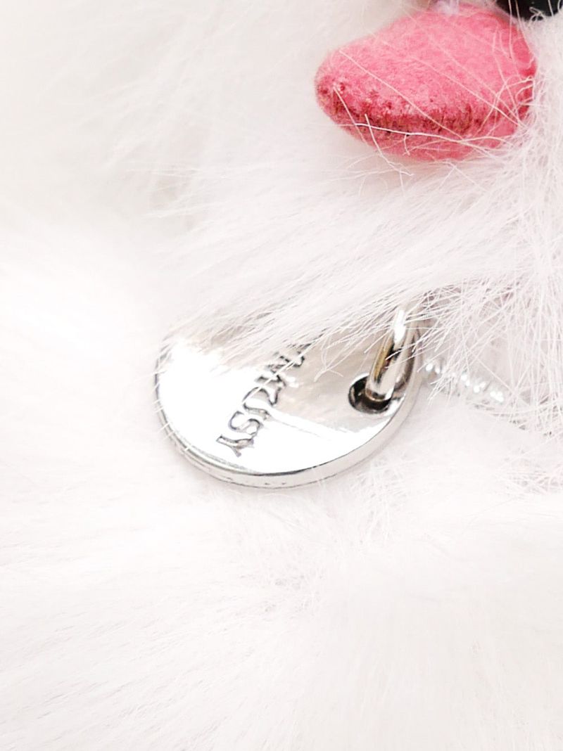 Cosymosy Mini Bird Keyring - White