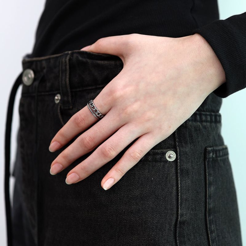 Rope Hollow Chain Ring