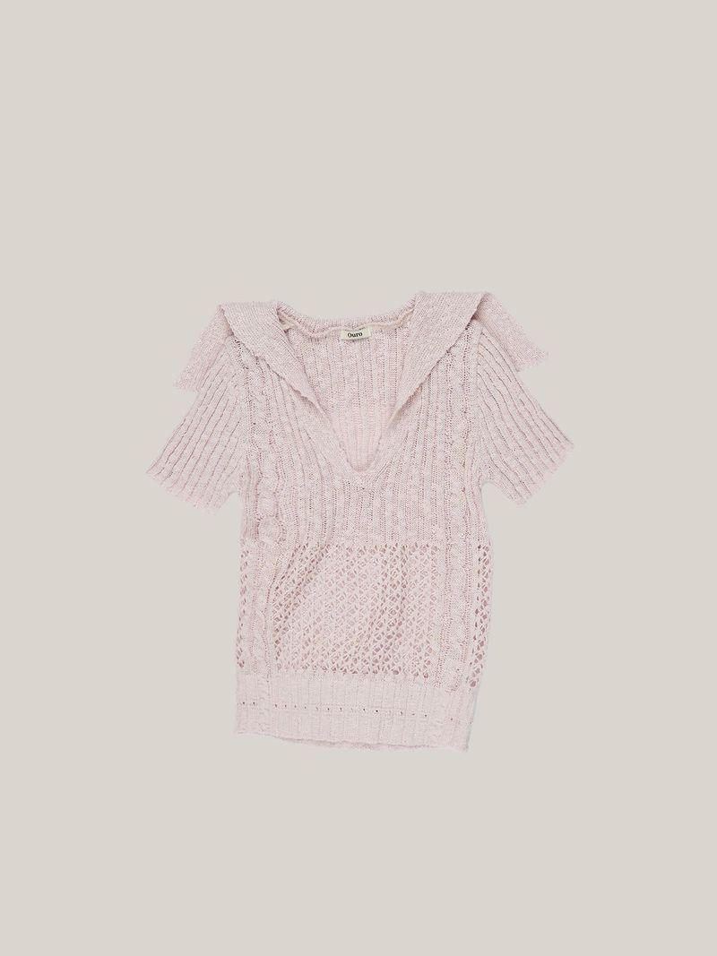 CROCHET PULL OVER [ LAVENDER ]