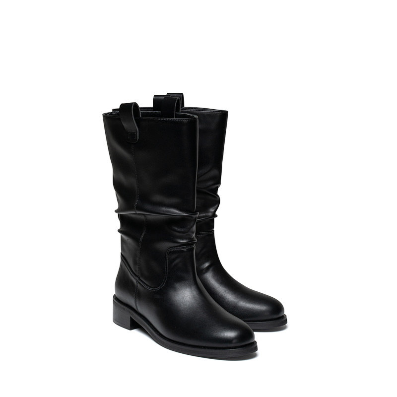 Shirring Middle Boots
