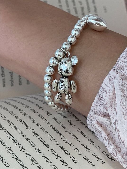 [SILVER925] LOVE TEDDY BRACELET