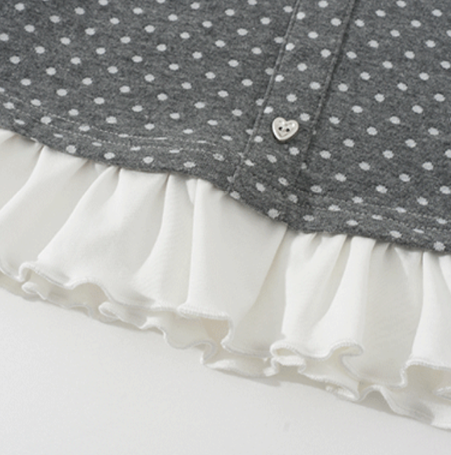 Marina Dot Frill Cardigan