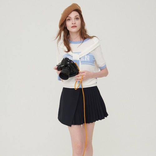 Logo jacquard knit set-up