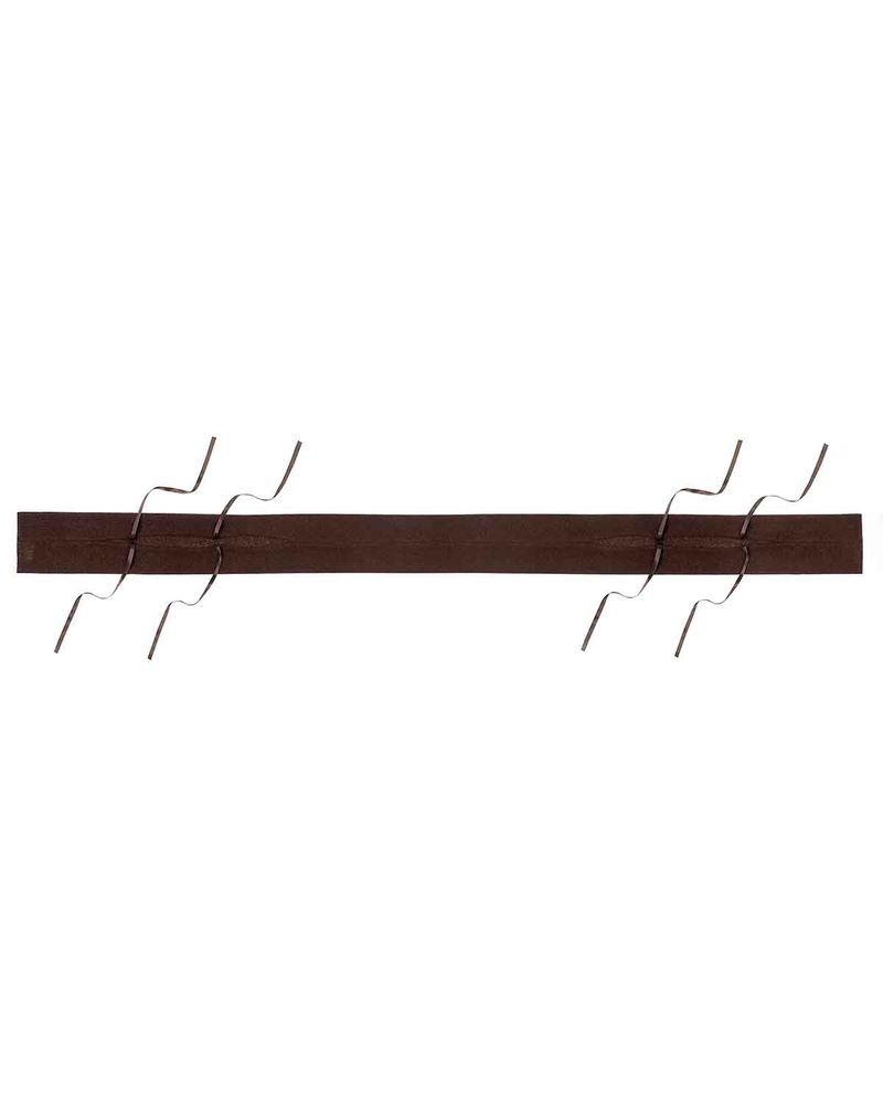 Ribbon Tied Muffler _ BROWN