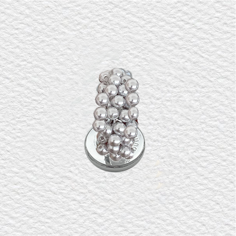 Loumoi tok _Matte silver pearl 