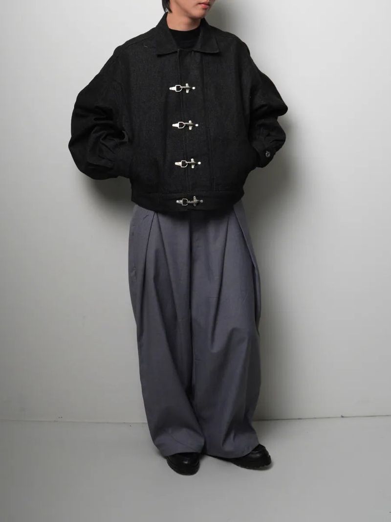 JT8 Denim Clasped Fireman Jacket