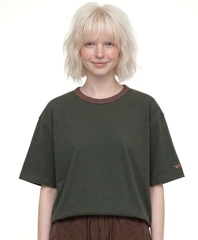 26SS★ Choker Pigment Ringer Short Sleeve T-shirt