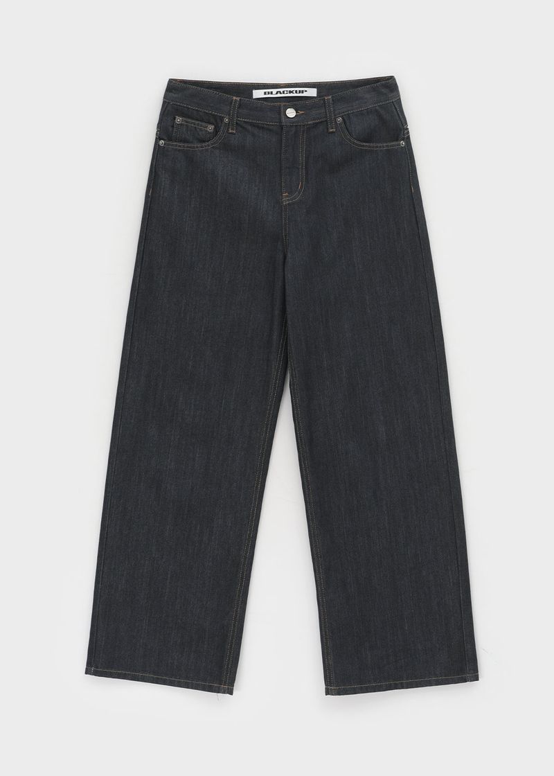 [MADE] Timoro Back-Strap Wide Denim Pants
