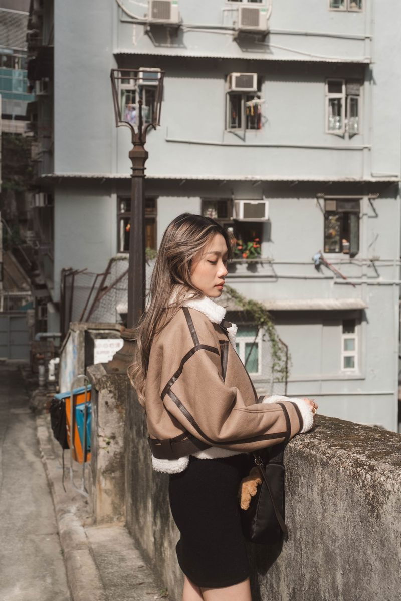 Mocha Fleece Faux Jacket