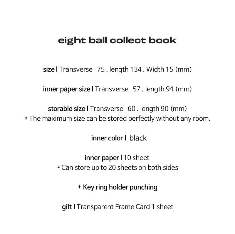 eight ball collect book