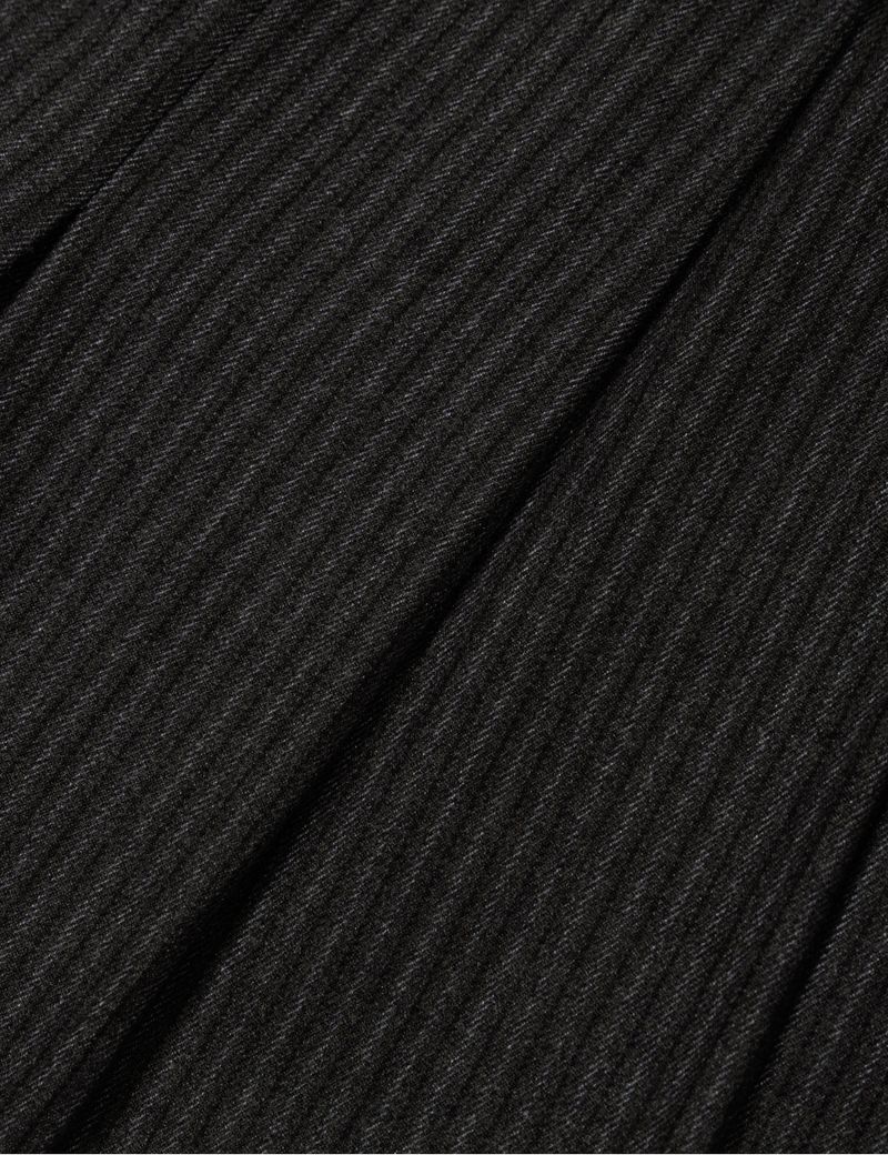 STRIPE PLEATED PANTS(CHARCOAL)