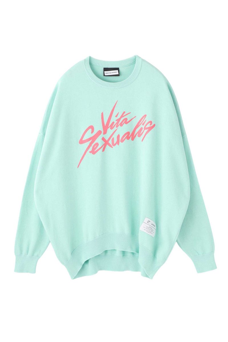CREWNECK PRINT KNIT