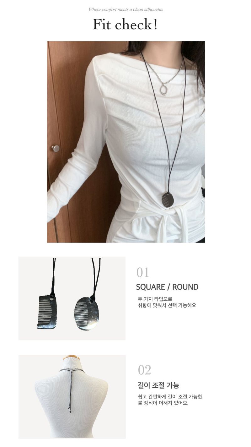 Or Hair Comb Long Strap Necklace