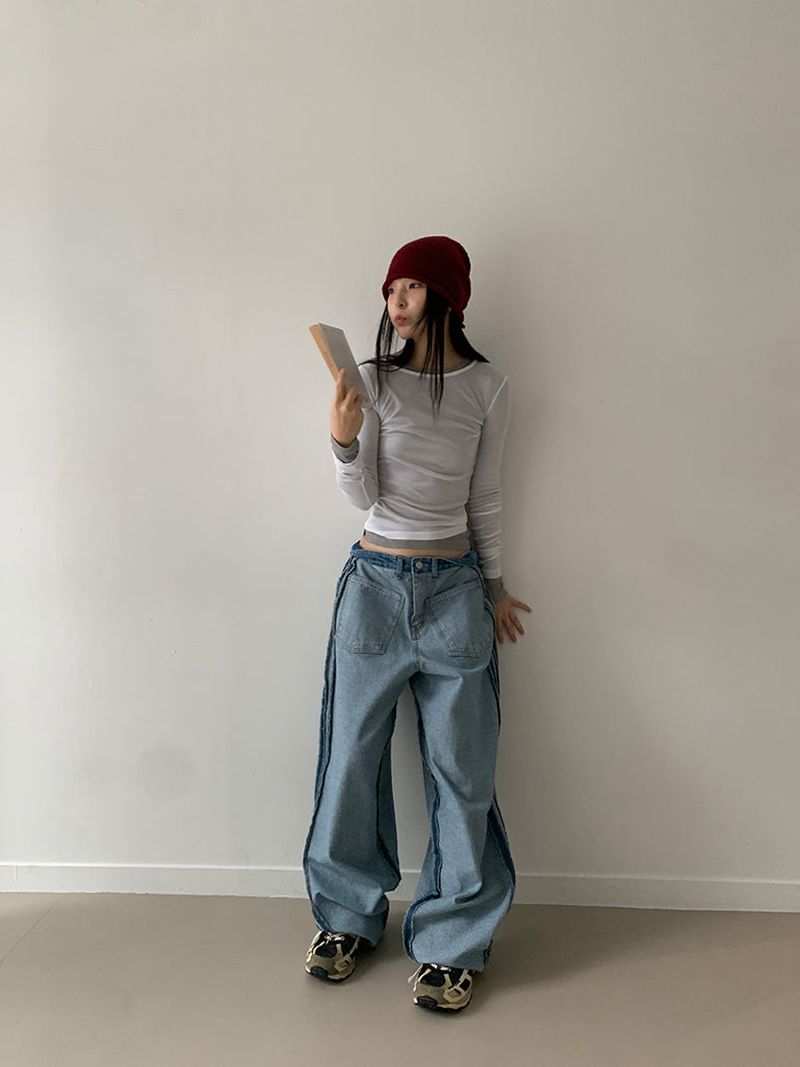 VERSO TRACK BALLOON JEANS