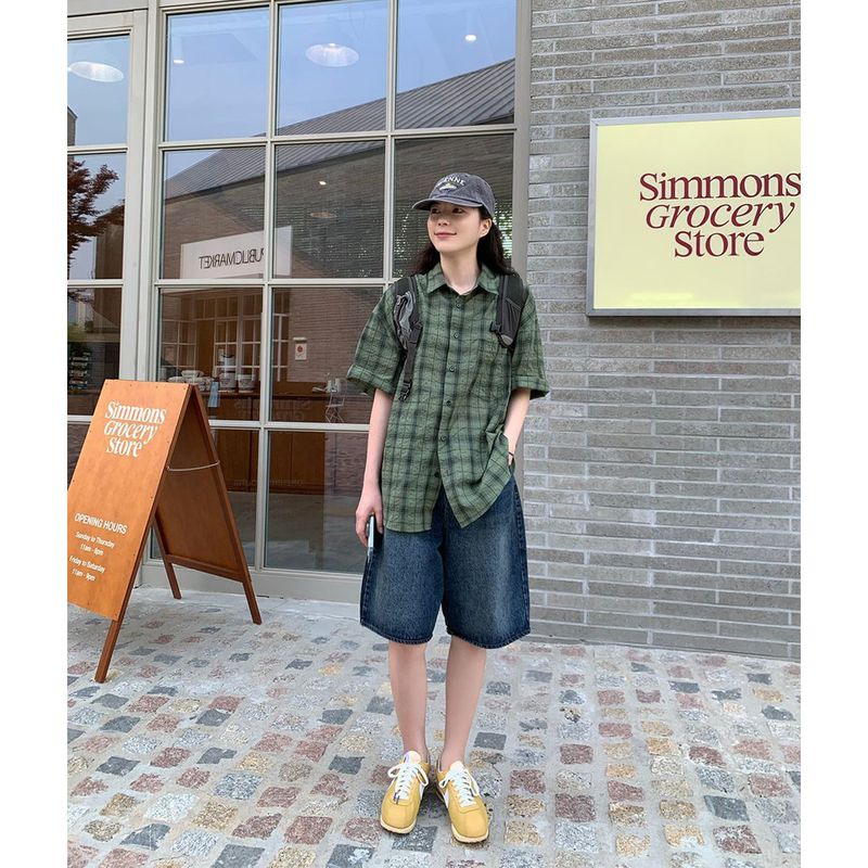 Kirin Bermuda denim pants