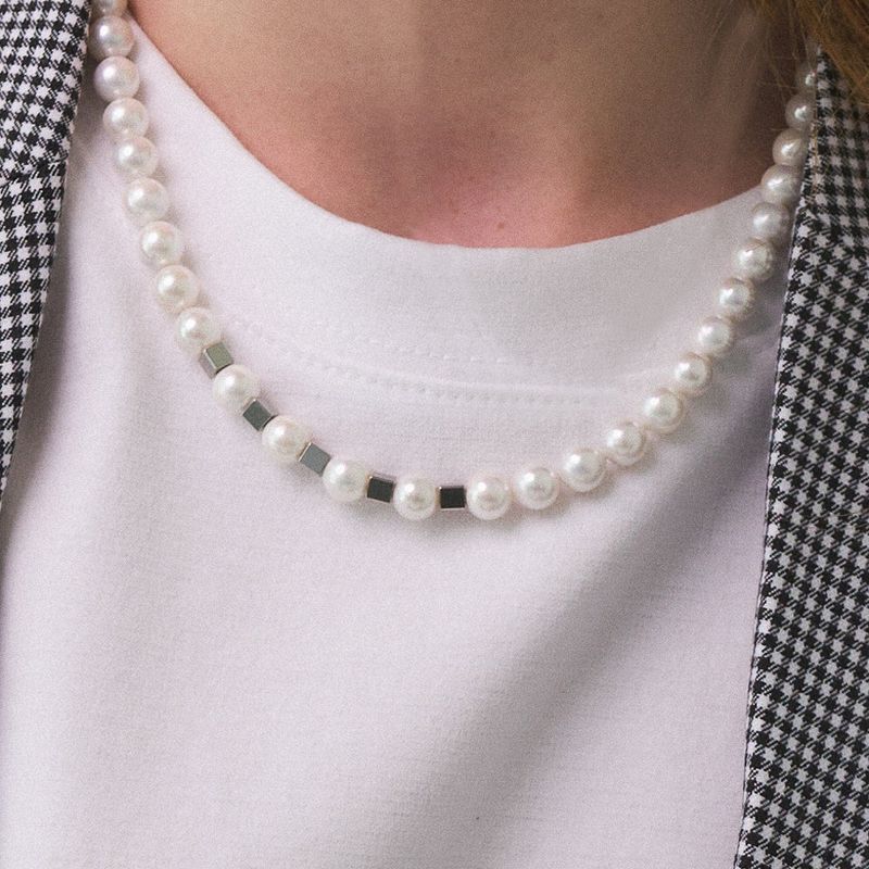 BASSCLEF（ベースクレフ）の「a pearl necklace_CLEF TRIM PEARL NEC（Accessories）」